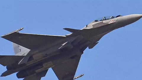 Suspected Sukhoi fighter jet crash