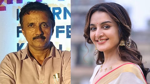 santhivila dinesh against manju warrier