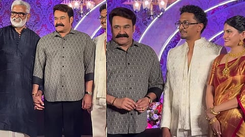 mohanlal attends director blessy son wedding