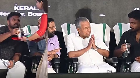 sanju samson honored by cm pinarayi vijayan in tvm