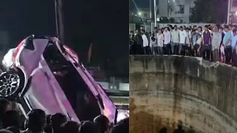 9 family members killed car plunges into well in nasik