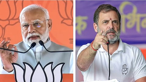 Narendra Modi and Rahul Gandhi in Kerala