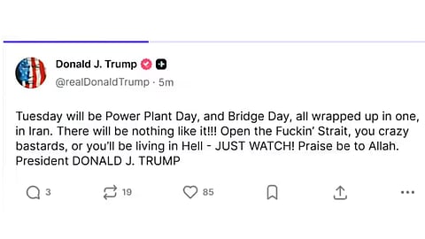Trump filthy language in social media