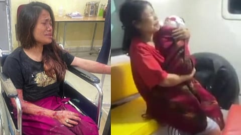 bomb attack on house in manipur 6 month old baby and 5 year old killed