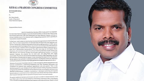 vinod krishna resigns from kpcc secretary post