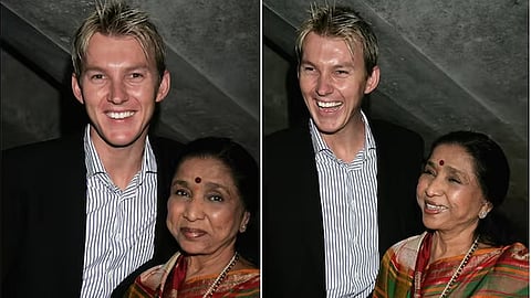brett lee shares heartfelt note for asha bhosle