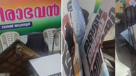 Attack on Congress office in Kunnukara, Ernakulam