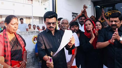 tamil nadu cm m.k. stalin protest against delimitation bill