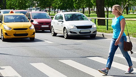 Crossing the road illegally in the UAE can result in a fine of up to 10,000 dirhams and imprisonment