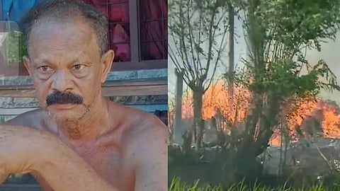 worker escapes thrissur fireworks explosion