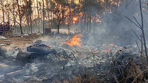 thrissur fireworks accident rescue