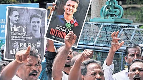 Action Council to continue strike until those responsible for Nithin Raj's death are arrested