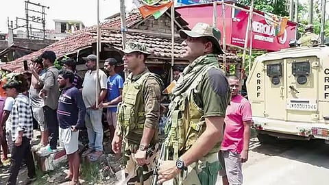 trinamool congress- bjp workers clash during re polling in west bengal assembly election 