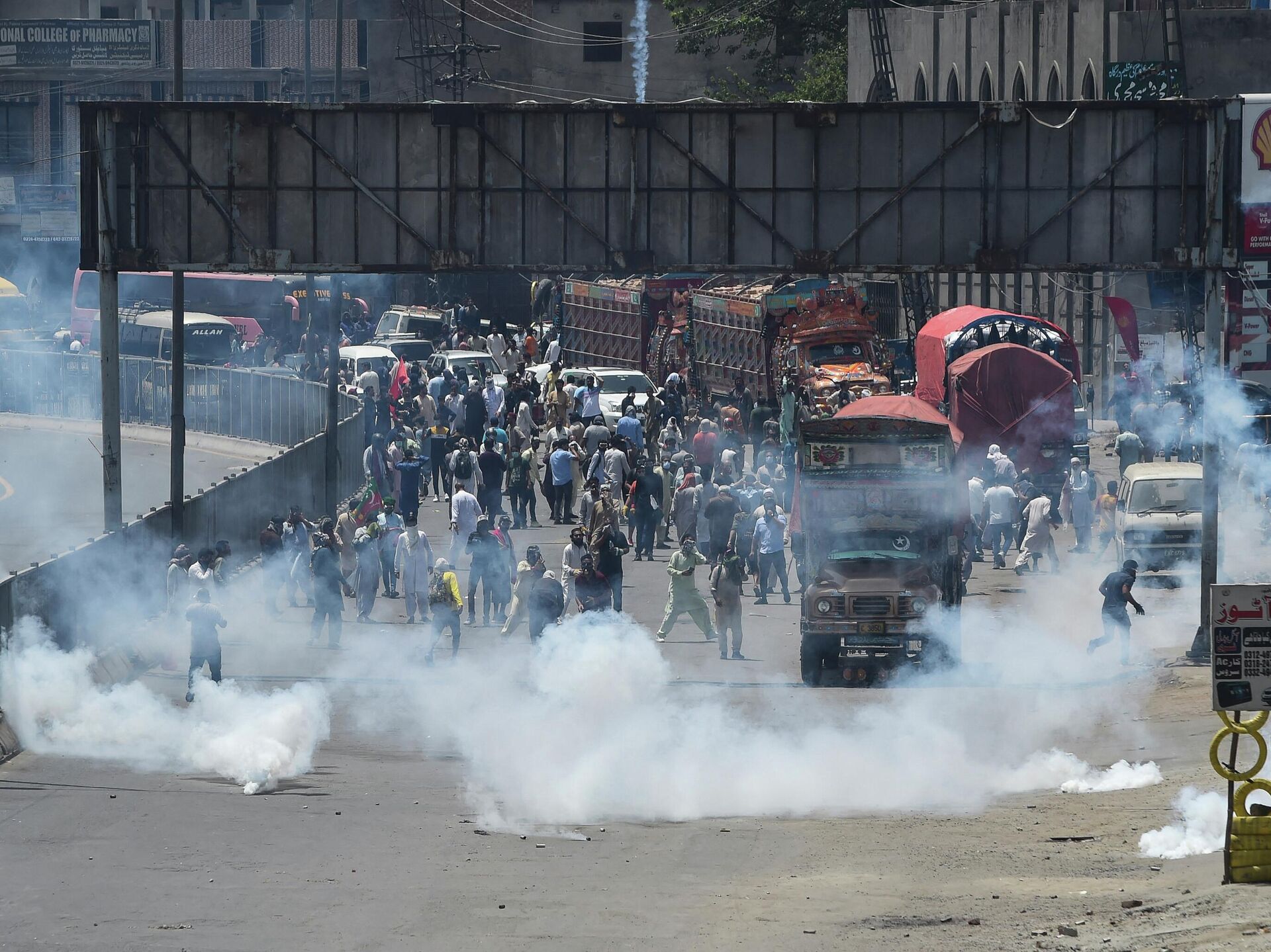 Police use water cannon, tear gas on Imran Khan's supporters as rallies banned in Lahore