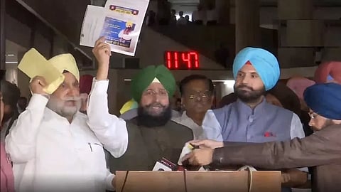 Unruly scenes in Punjab Assembly over Sidhu Moosewala murder