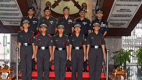First batch of five women Army officers commissioned into Artillery regiments First batch of five women Army officers commission'