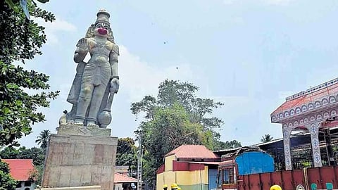 PM Modi unveils 55-ft tall Hanuman statue in Kerala temple