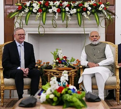 PM Modi raises with Australian counterpart concerns over attacks on temples in Australia