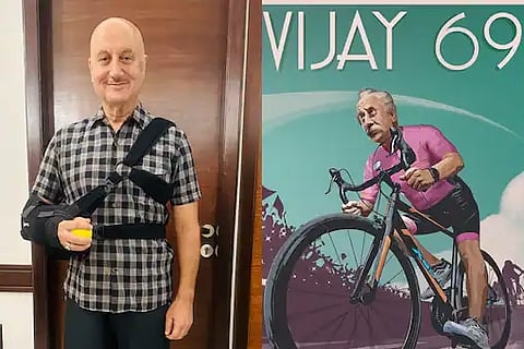 Anupam Kher suffers hairline fracture on sets of 'Vijay 69' 