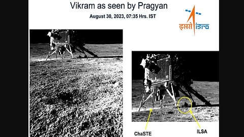 Chandrayaan-3: Pragyan rover clicks image of Vikram lander