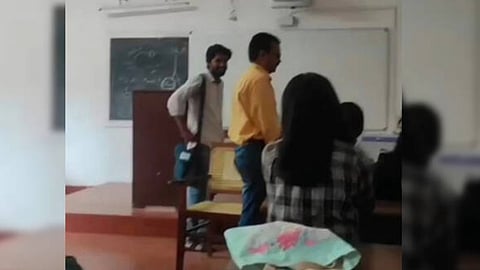 Six college students suspended for inappropriate behaviour towards visually impaired professor