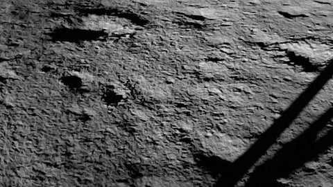First images show Chandrayaan-3's lander chose relatively flat region on Moon's surface for soft-landing