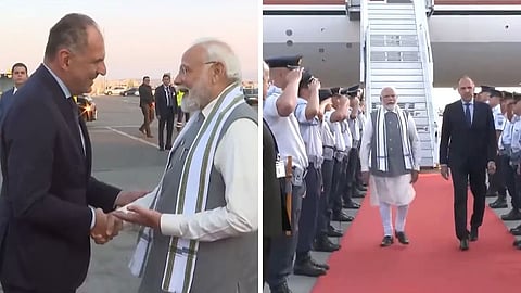 PM Modi arrives in Greece