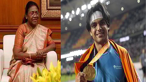 President Murmu congratulates Neeraj Chopra