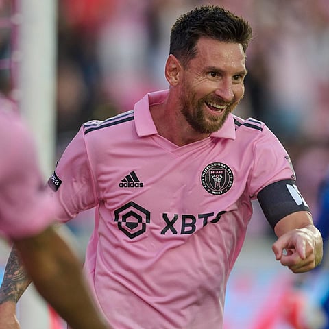 Messi scores early in 1st game outside Florida