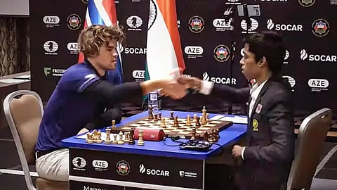 World Cup final: Second game between Praggnanandhaa, Carlsen ends in draw