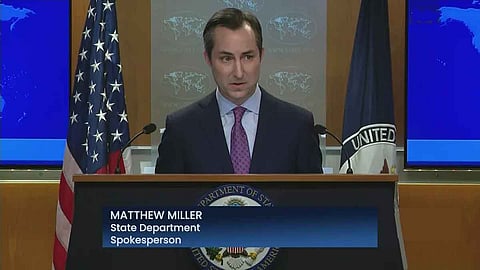 US State Department spokesperson Matthew Miller
