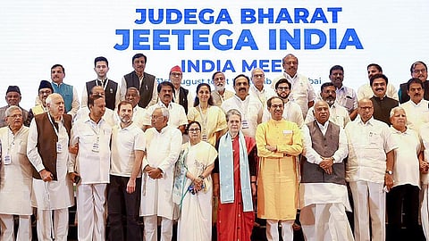 Opposition INDIA bloc during the Mumbai meeting