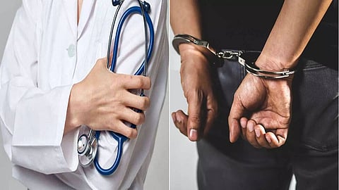 Man arrested for misbehaving with a female doctor