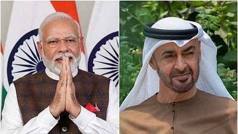 PM Narendra Modi and UAE President Mohamed bin Zayed Al Nahyan