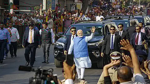 PM Narendra Modi's road show in MP