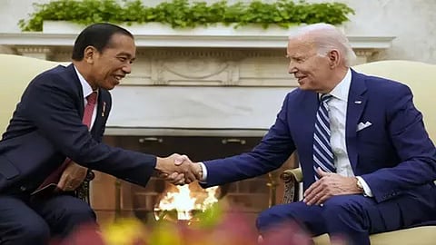 Indonesian President Joko Widodo and US President Joe Biden