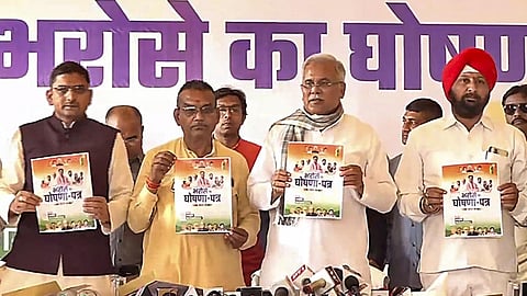 Congress unveils manifesto for Chhattisgarh polls; promises caste census, higher paddy procurement price
