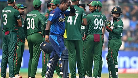 Bangladesh beat Sri Lanka by three wickets in World Cup match