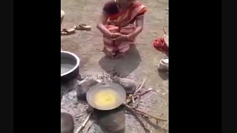 Married woman saved from dipping hands in boiling oil as part of ritual