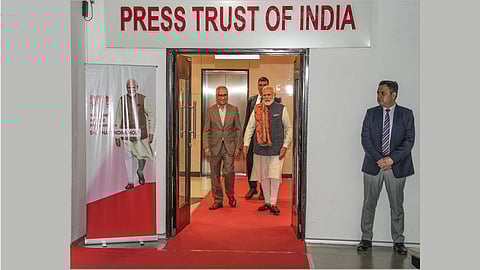 PM Modi visits PTI headquarters