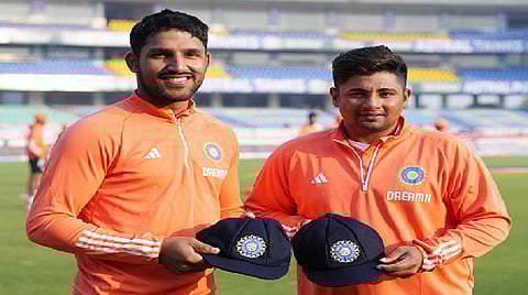 Emotional Debut: Sarfaraz and Jurel Join India's Test Roster