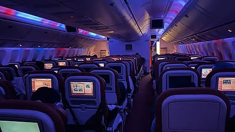 Air India detects cabin lighting issue in B777 planes' economy class;to give eye masks to passengers