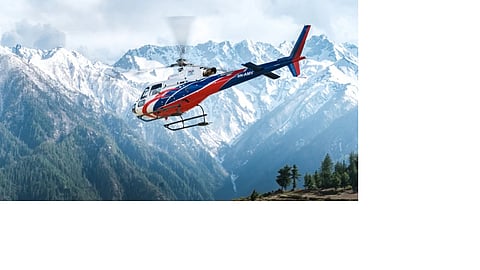 New helicopter service launched   Adi Kailash and Om Parvat peaks
