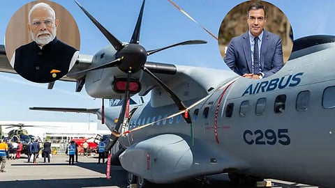 C295 military aircraft that will be manufactured in India  by Tata Advanced System Limited (TASL) -Airbus joint venture