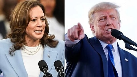 The presidential candidates of USA: Kamala Harris and Donald Trump