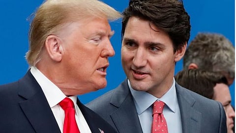 US President-elect Donald Trump and Canadian PM Justin Trudeau