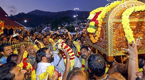 'Thanka Anki' procession to Sabarimala