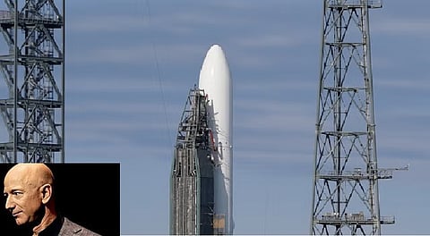 Jeff Bezos' space company calls off debut launch of massive new rocket