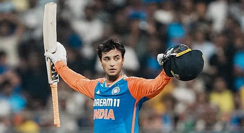 India's Abhishek Sharma 