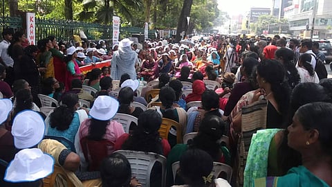 Asha workers of Kerala on strike